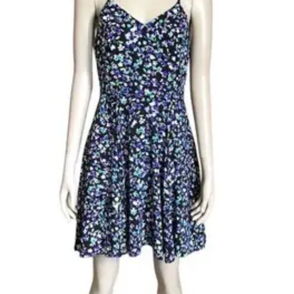 Women's Express Whimsy Goth Fit & Floral Dress - Picture 1 of 6